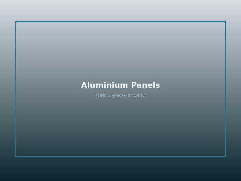 Aluminium panel anodising