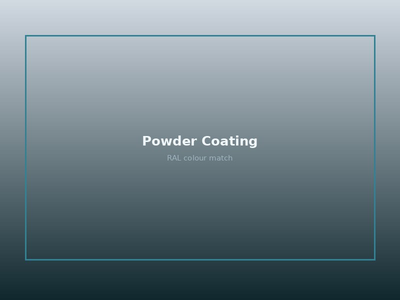 Powder coating finish
